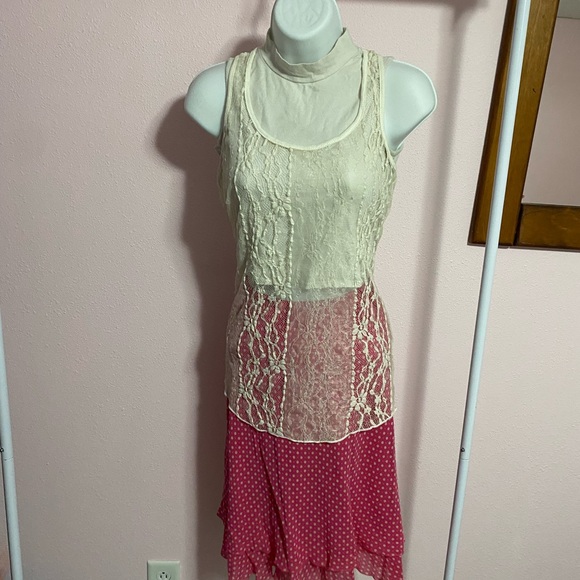 Vintage Y2K H.I.P. Sheer Lace Tank Top Size Medium - Picture 6 of 7